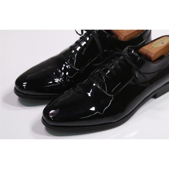 Suitsupply Black Patent Leather Tuxedo Formal Wedding Oxford Dress Shoes US 10 main image 8